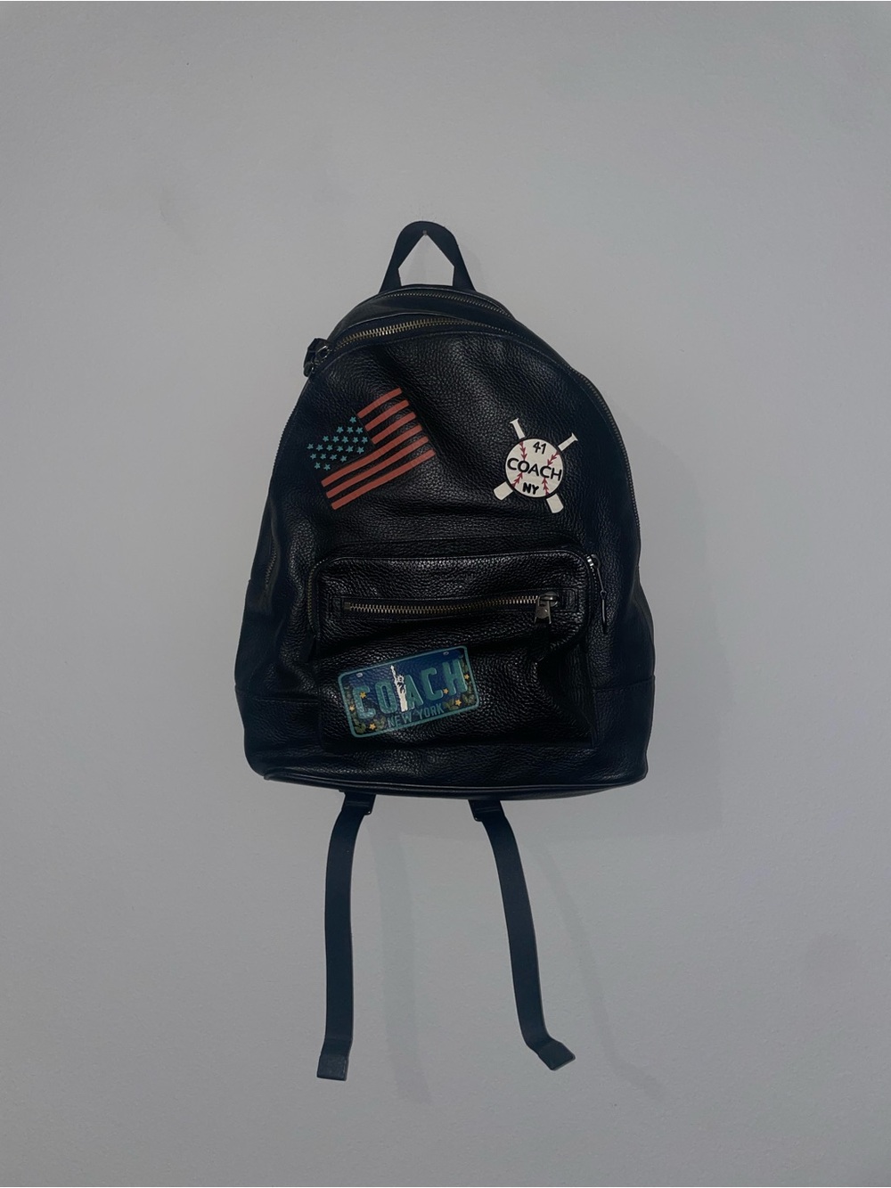 Coach Backpack Black Leather American Dream